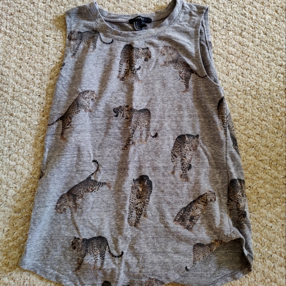 Forever 21 cheetah tank